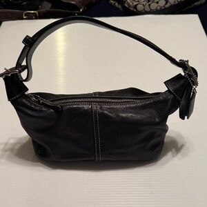 Coach Black Leather Hobo Bag